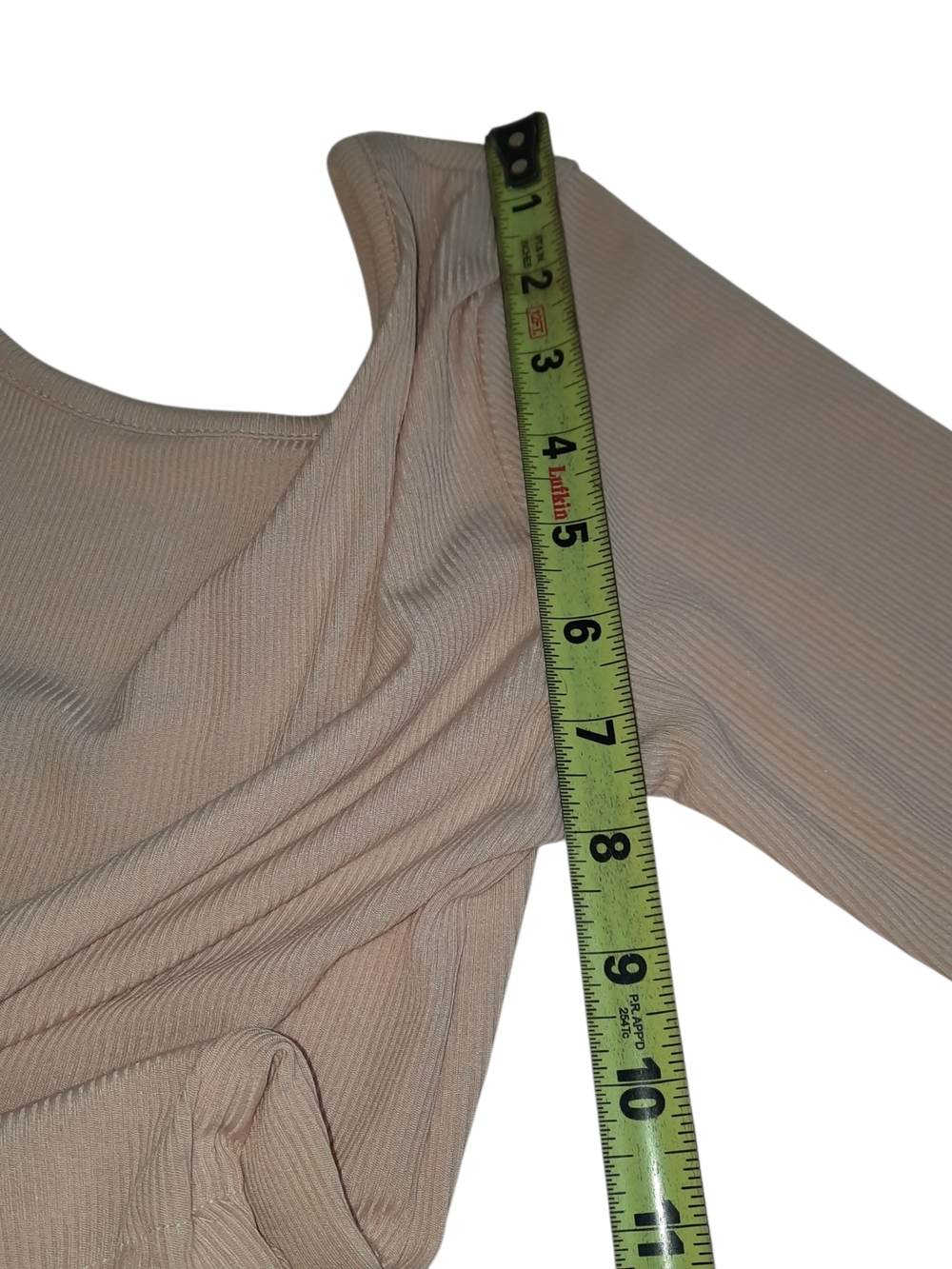Boohoo Neutral Taupe Ribbed Long-Sleeve Jumpsuit - Picture 9 of 11